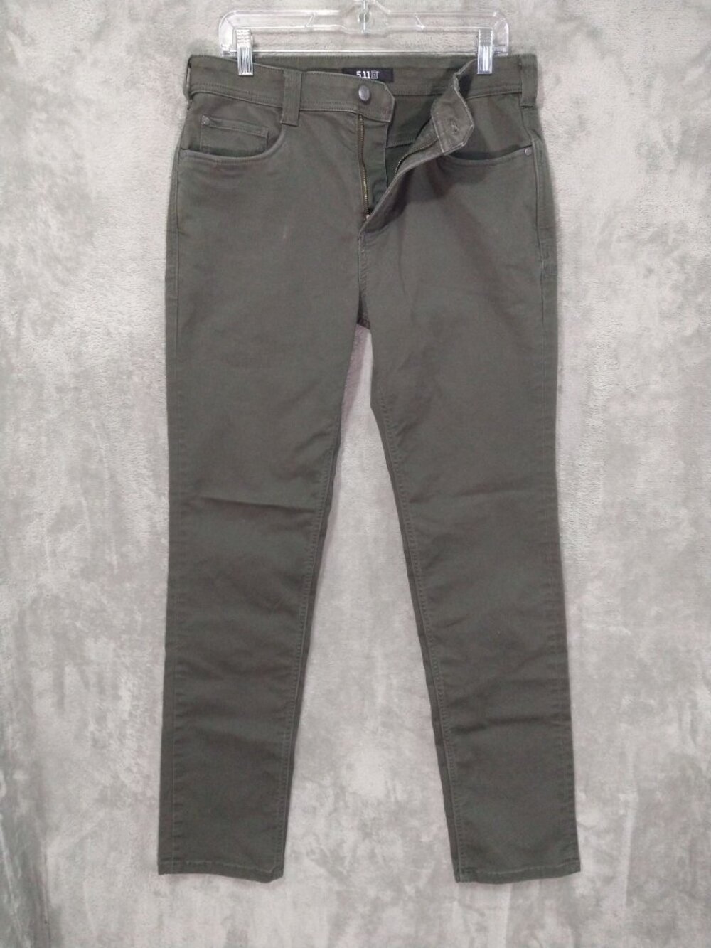 5.11 Tactical Pants Mens 32x34 Gray Straight Fit Defender Flex 2.0 Twill